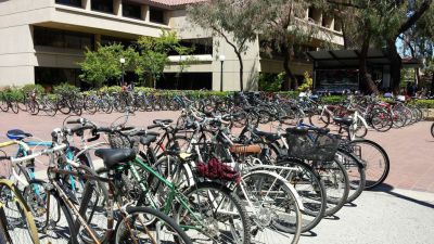 Bikes Outside Green Library
