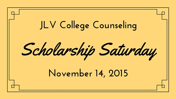 Scholarship Saturday - November 14, 2015 | 16 #college #scholarships and #contests with upcoming deadlines | JLV College Counseling Blog