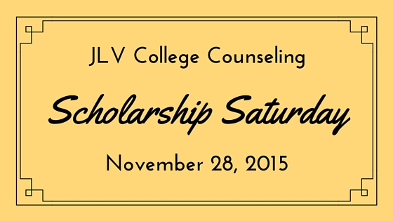 Scholarship Saturday - November 28, 2015 | 19 #college #scholarships and #contests with upcoming deadlines. | JLV College Counseling Blog