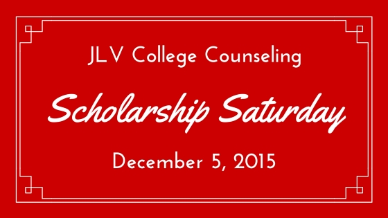 Scholarship Saturday - December 5, 2015 | 16 #college #scholarships and #contests with upcoming deadlines | JLV College Counseling Blog