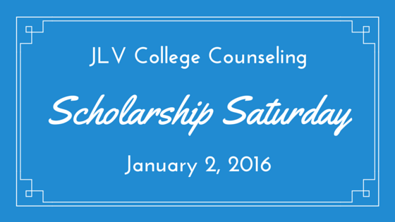 Scholarship Saturday - January 2, 2016 - 15 #College #Scholarships and #Contests with upcoming deadlines. | JLV College Counseling Blog