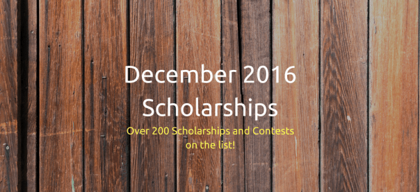 December 2016 Scholarships | JLV College Counseling Blog