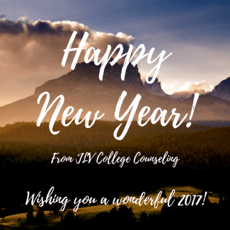 Happy New Year from JLV College Counseling